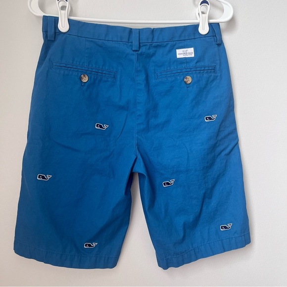 Vineyard Vines Boy's Whale Embroidered Breaker Shorts (Size 18, Schooner Blue) - Picture 8 of 11